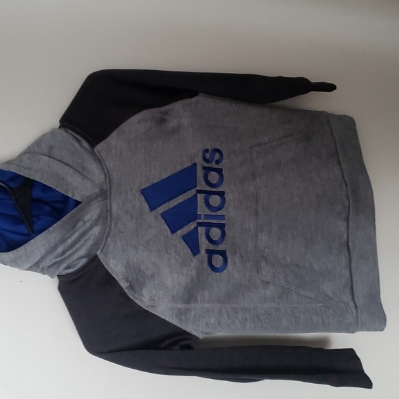ADIDAS BOYS PULL-OVER HOODIE. Perfect condition. - Picture 1 of 6